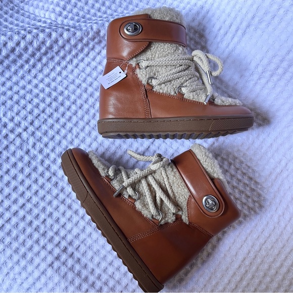 Coach Monroe Shearling Boots - Picture 8 of 8